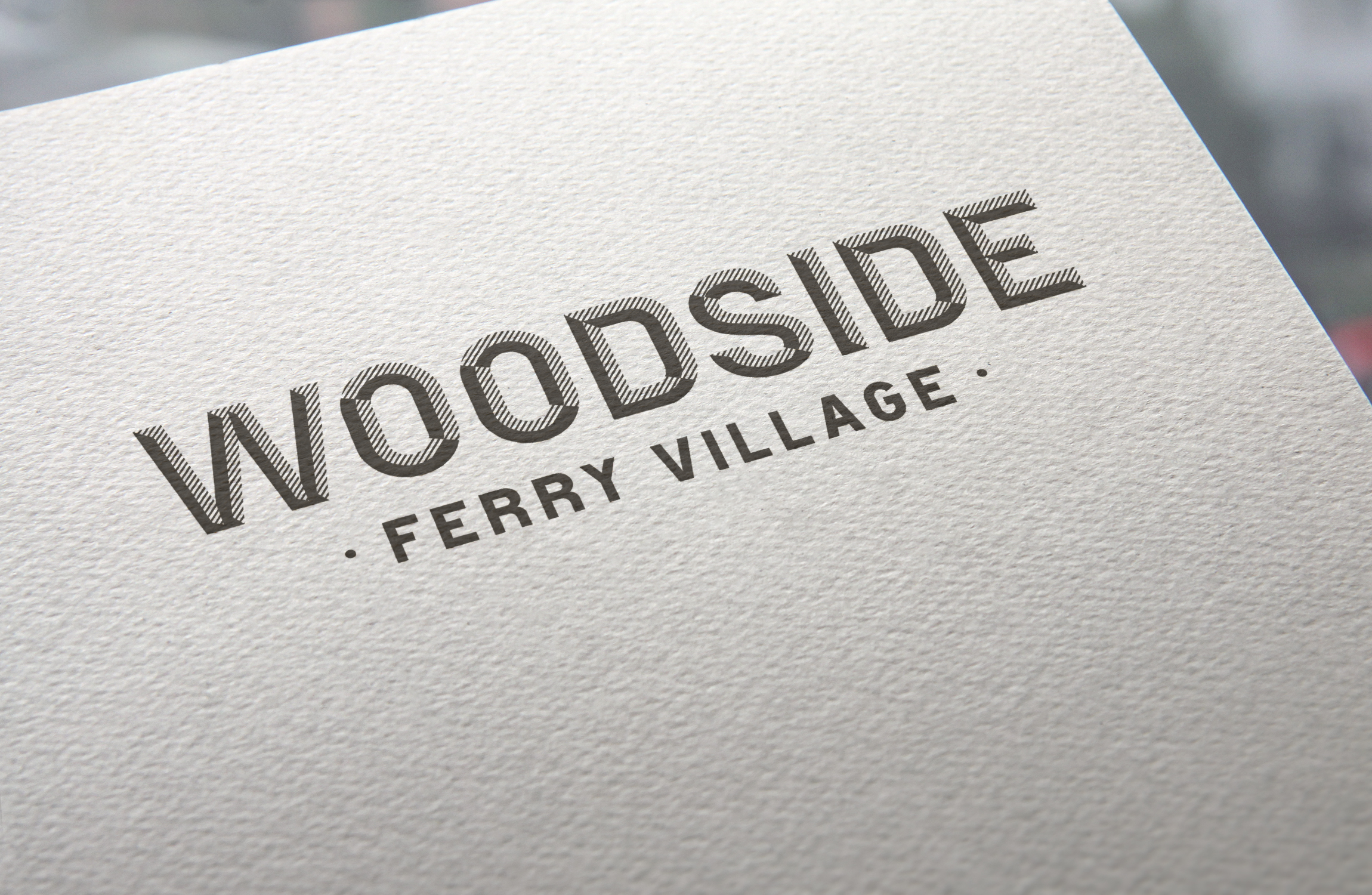 Woodside – Natural Paper Printed Logo MockUp